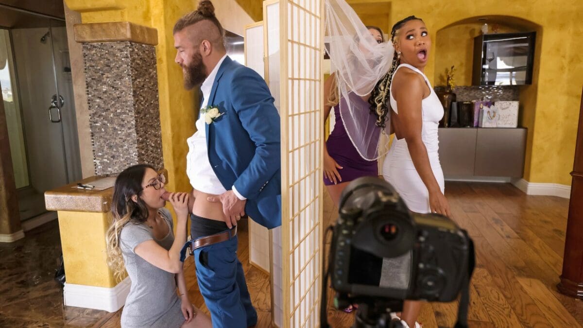 Busty Kayley Gunner is a wedding smasher